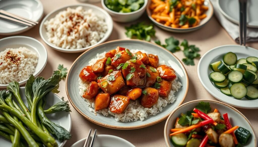 Accompagnements pour poulet au miel et sésame