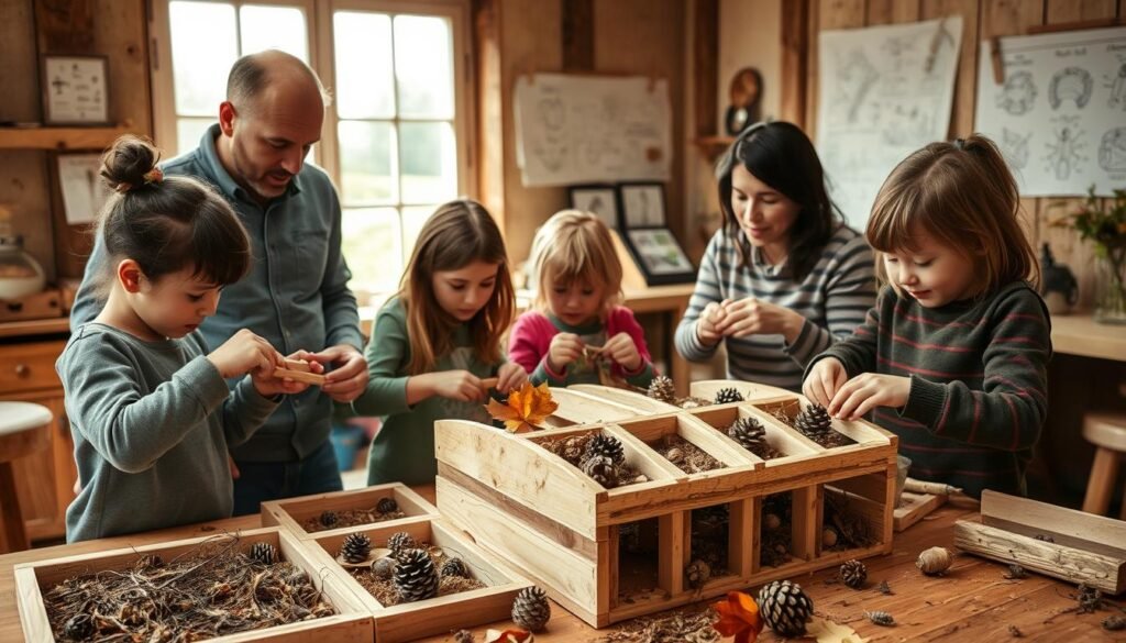 Atelier familial de construction d'hôtel à insectes Atelier familial de construction d'hôtel à insectes